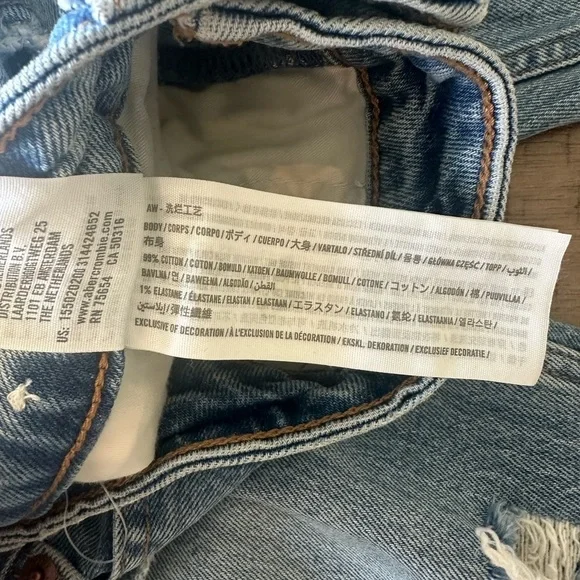 Abercrombie & Fitch Skinny High Rise Curve Love Distressed Jeans size 2 / 26​​ - Picture 7 of 12